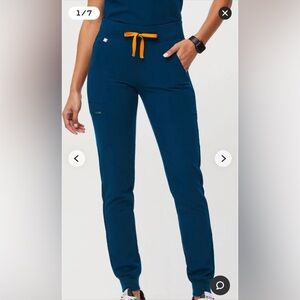 Zamora Jogger scrub pants Figs medium “Deep Reef”